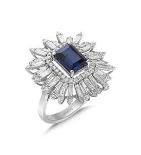3.85 Karat Safir Pırlanta Yüzük