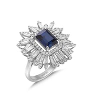 3.85 Karat Safir Pırlanta Yüzük