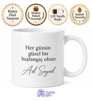 Kişiye Özel Mesajlı Seramik Kupa Bardak Hediye İsimli Özel Tasarım