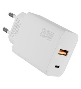Lexroo Hytech HY-XE46 Type USB-C 20W PD +USB QC 3.0 Hızlı Ev Şarj Adaptörü (Hytech HY-XE46)