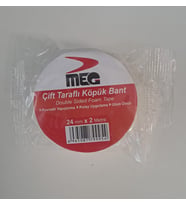 MEG ÇİFT TARAFLI KÖPÜK BANT 24mm X 2 m