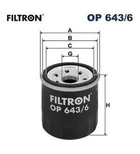 FILTRON OP6436 Yag Filtresi 152009645R 152085758R