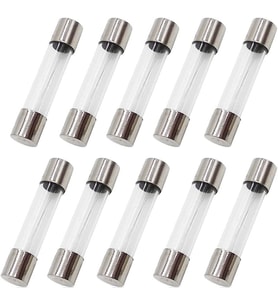 3A Büyük Cam Sigorta 6x30mm - 10 Adet