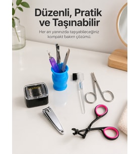 Paslanmaz Çelik Manikür Seti Tırnak Kaş ve Kişisel Bakım Aletleri