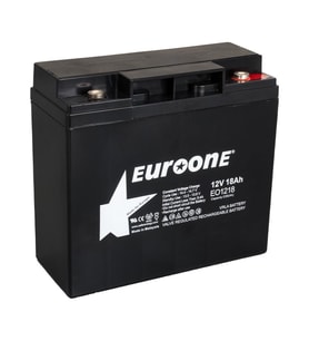 Euroone EO1218 12 Volt 18 Amper Bakımsız Kuru AGM Akü (Siyah)