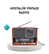 Northcity Dekoratif Vintage Radyo – Klasik Görünüm, Modern Fonksiyon ve Uzun Ömürlü Tasarım