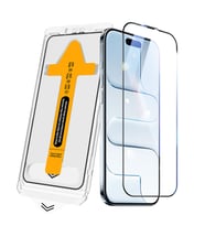 Apple iPhone 17 Pro Uyumlu Zore 2.5D Oliv HD Temperli Cam Ekran Koruyucu + Kolay Uygulama Aparatı (Şeffaf)