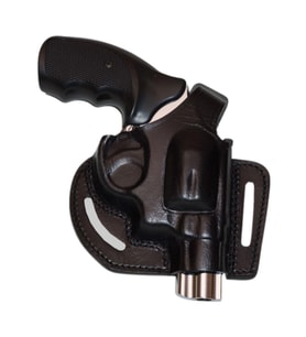 Smith Wesson 38 Calibre Deri Tabanca Kılıfı Siyah Açık
