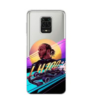Redmi Note 9 Pro / 9s Uyumlu Lewis Hamilton Tasarımlı Şeffaf Telefon Kılıfı