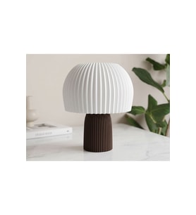 XENA MODEL - LED Abajur - Masa Lambası - USB 5V ile Çalışır - Slim Led Aydınlatması Dahildir - Dekoratif Lamba - Renk Seçenekli - Mantar Lamba