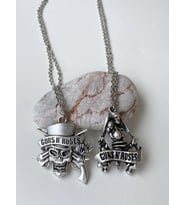 Guns'N Roses Kolye Rock 2li BFF Best Friends Zincir Kolye PYTKZNBFKL11