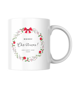 Merry Chrıstmas and Happy New Year Yazılı Kupa Bardak 10
