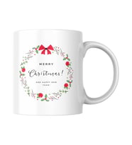 Merry Chrıstmas and Happy New Year Yazılı Kupa Bardak 10