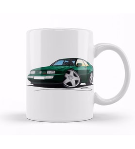 Vw Corrado Green 01 Kupa Bardak Porselen