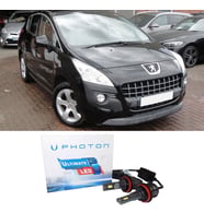 Peugeot 3008 Led Xenon Kısa Far Ampulü H7 Ultimate 9500 Lumens Yeni Seri Beyaz 2010-2013