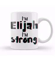 Elijah Name Custom Design Gift Baby Gift For Him Kupa Bardak Porselen