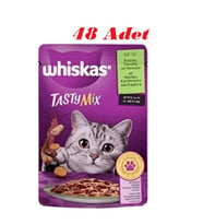 Whiskas Pouch Tastymix Kuzu & Tavuk & Havuçlu Yetişkin Kedi Maması 85 Gr*48 Adet