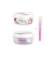 Clean Rose Unisex Ayak Bakım Kremi 125 ml + El Ve Vücut Kremi 125 ml + Kalem Gül Parfümü Kadın 8 ml