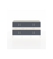Arges Konsol 5 Raflı 3 Çekmeceli 8 Kapaklı 176x30x99 Aytaşı-Antrasit/Aytaşı