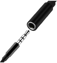 TYPE-C İçin 3.5mm Aux, Kulaklık ve Mikrofon Adaptörü Siyah, Samsung Telefonlar ile Uyumlu