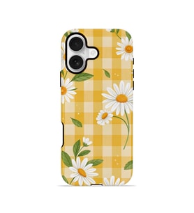 iPhone 17 Vorian Çift Katmanlı Kılıf Daisy Picnic Gingham
