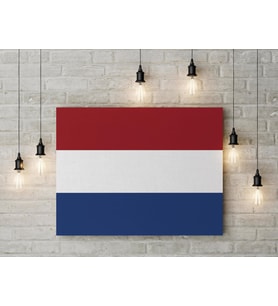 Hollanda Bayrağı Kanvas Tablo 40x55cm Dekoratif Tablo