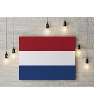Hollanda Bayrağı Kanvas Tablo 40x55cm Dekoratif Tablo