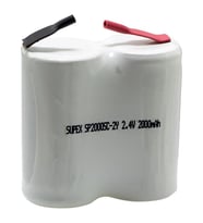 Ayt 2 li Yanyana 2.4 Volt 2000 mAh Süpürge Pili Şarjlı Süpürge Pili 2.4v Pilli Tüm Modellere Uygun