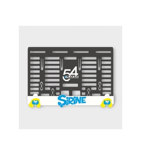 ŞİRİNE 3D KABARTMALI PLEKSİ MOTOR PLAKALIĞI -1
