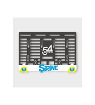 ŞİRİNE 3D KABARTMALI PLEKSİ MOTOR PLAKALIĞI -1