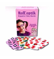 Roll Optik Kapatıcı Göz Bandı Kız Çocuk 3 Desenli 20 Adet 