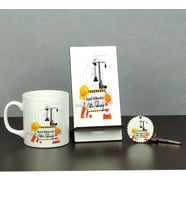 İnşaat Mühendisi Üçlü Set (Kupa + Telefon Standı + Anahtarlık) 003