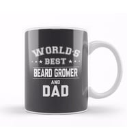 Fathers Day World's Best Beard Grower And Dad Kupa Bardak Porselen