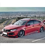 Honda Civic Fc5 Ön Lip Custom Ön Lip Plastik Parlak Siyah