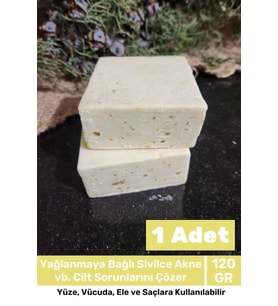 Lüks %100 Doğal Güzel Kokulu El Yüz Saç Vücut Cilt Orijinal Bitkisel Limon Sabunu 120G - 1 Adet