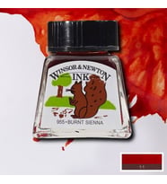 Winsor & Newton Drawing Ink Çizim Mürekkebi 074 Burnt Sienna 