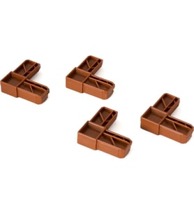 Mavitrend 10x20 mm Sineklik Köşe Takozu 10 Adet kahverengi Renkli