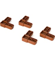 Mavitrend 10x20 mm Sineklik Köşe Takozu 10 Adet kahverengi Renkli