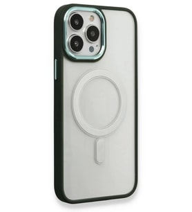 Newface Apple iPhone 14 Pro Max Kılıf Room Magneticsafe Silikon - Köknar Yeşili