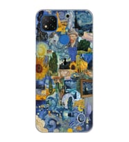 Xiaomi Redmi 9C / 10A Uyumlu Vincent Van Gogh Sanatsal Tasarımlı Şeffaf Telefon Kılıfı