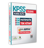 KPSS Önlisans-Ortaöğretim Matematik Kara Kutusu TEK KİTAP ÖSYM Çıkmış Soru Bankası Dijital Çözümlü