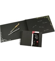 Hahnemühle Black Book (Eskiz, Pastel, Scrapbook) 250 gr. 30 yp. A4 