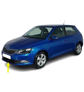 Skoda Fabia 3 2015-2018 Ön Tampon Orta Izgara 6V0853677