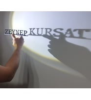 Çift Görünümlü 3D İsimlik – Kişiye Özel Perspektif Tasarım  Sevgiliye, eşe hediye  Yıldönümü, sevgililer günü için özel tasarım (Siyah)