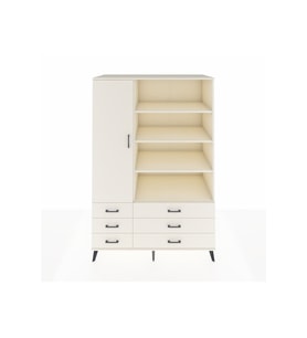 Kronos Dolap 8 Raflı 6 Çekmeceli Tek Kapaklı  132x59x195 Aytaşı-Aytaşı/Aytaşı