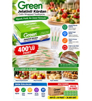 Green Jelatinli Kürdan 400'lü Koli içi: 50 Paket