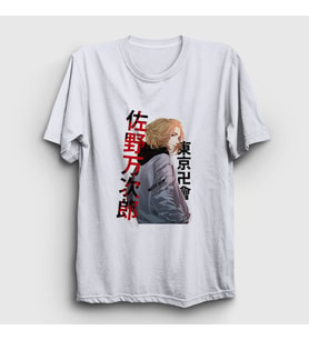 Presmono Unisex Beyaz Mikey Anime Tokyo Revengers T-Shirt 241150tt