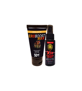 Ero Boost Max Penis Erection 50 ml Penis Sertleştirici Krem + Yanında Xir 3effect Spray 60 ml Penis Sertleştirici Geciktirici Büyütücü Sprey