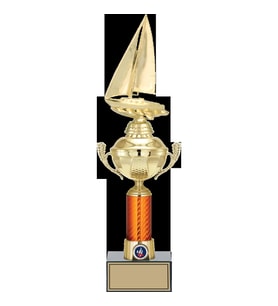 ODAK KUPA - Figürlü Kupalar - Yelken Figürlü Kupalar FG-056 C - 43 cm