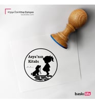 Kişiye Özel Kitap Damgası Kitap Mührü Kaşe Kitap Mühür Özel Damga 43